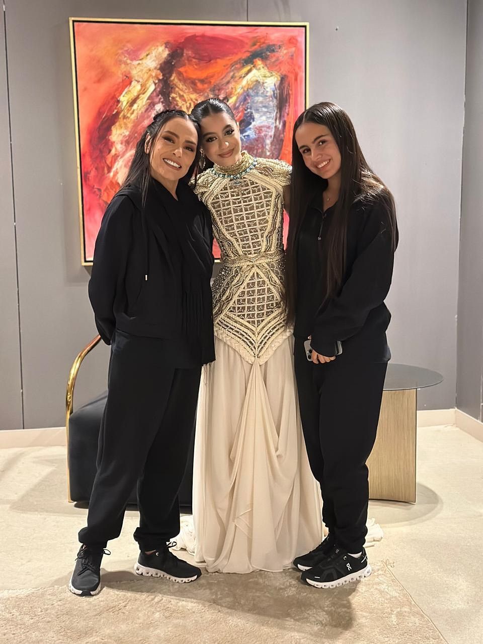 ياسمينا العبد وشريهان في افتتاح المتحف المصري الكبير (إنستغرام).