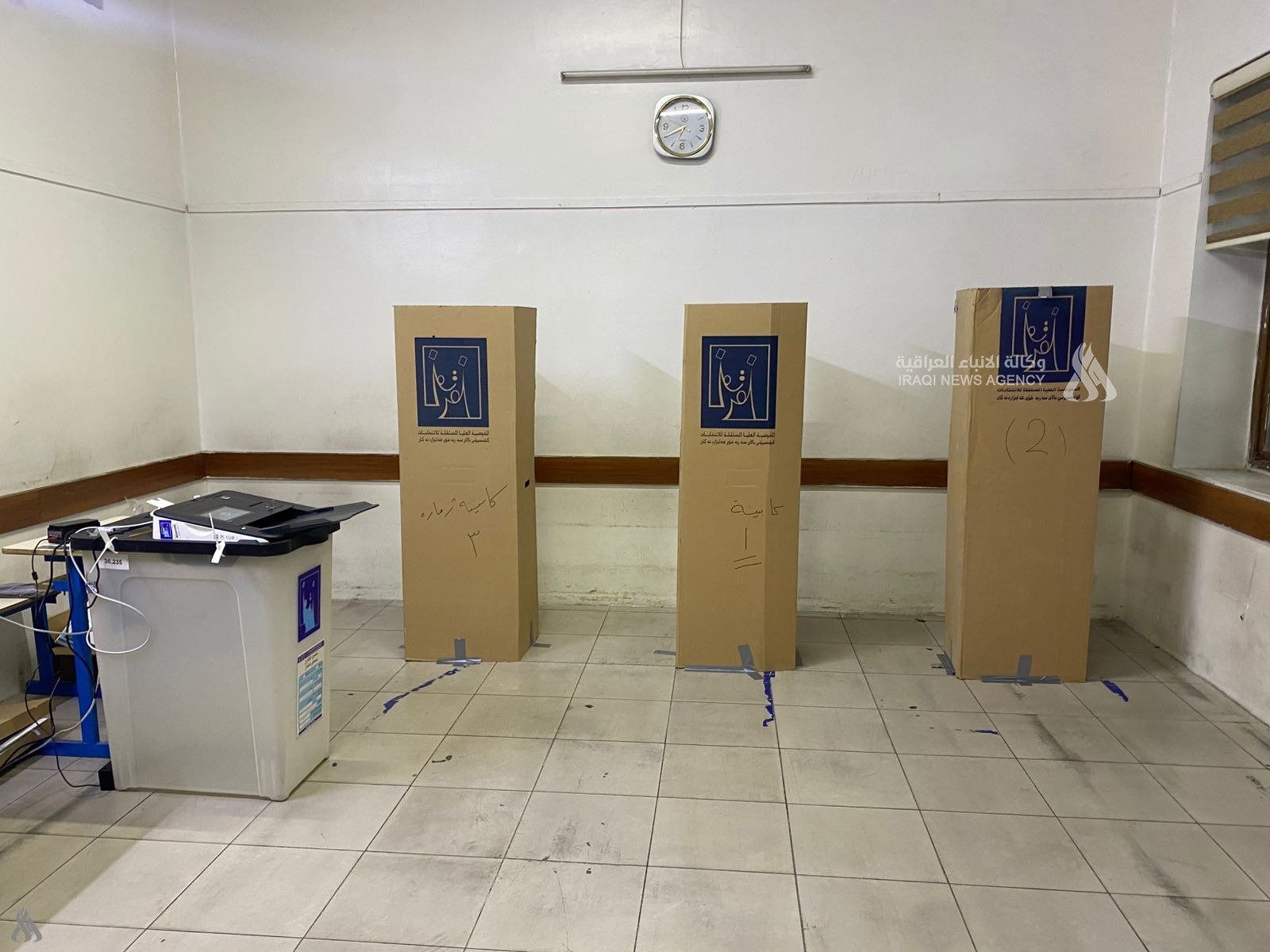 فتح صناديق الاقتراع (وكالة واع).