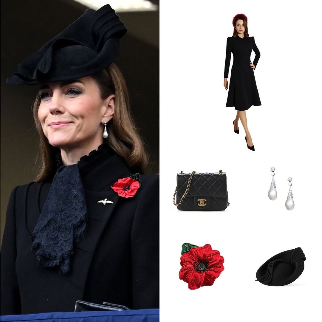 تفاصيل اطلالة كيت ميدلتون في المراسم الوطنية لإحياء الذكرى عند نصب