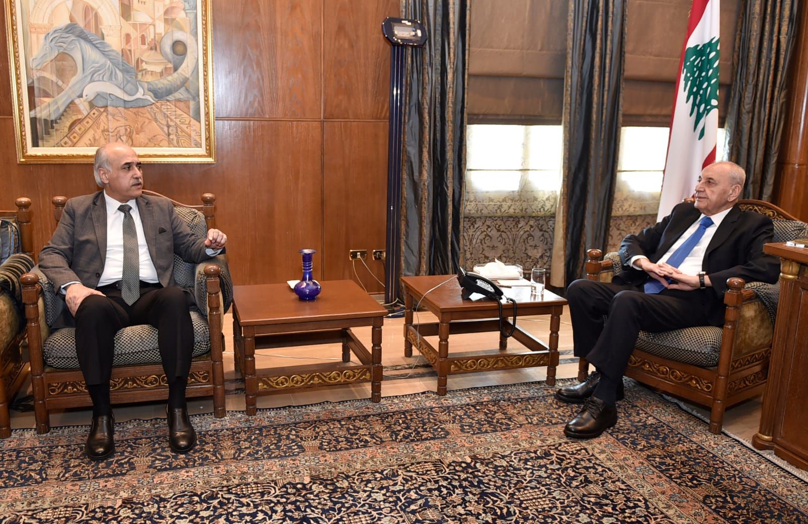 لقاء بري وأبو الحسن.