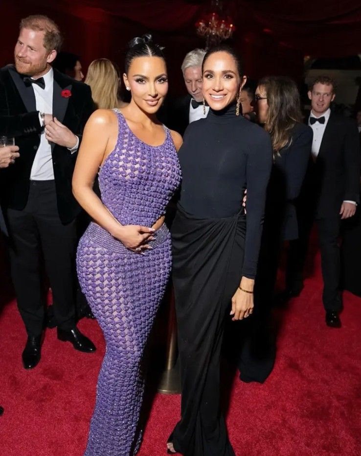 الصور المحذوفة لميغان ماركل والامير هاري في عيد ميلاد كريس جينير السبعين (انترنت)