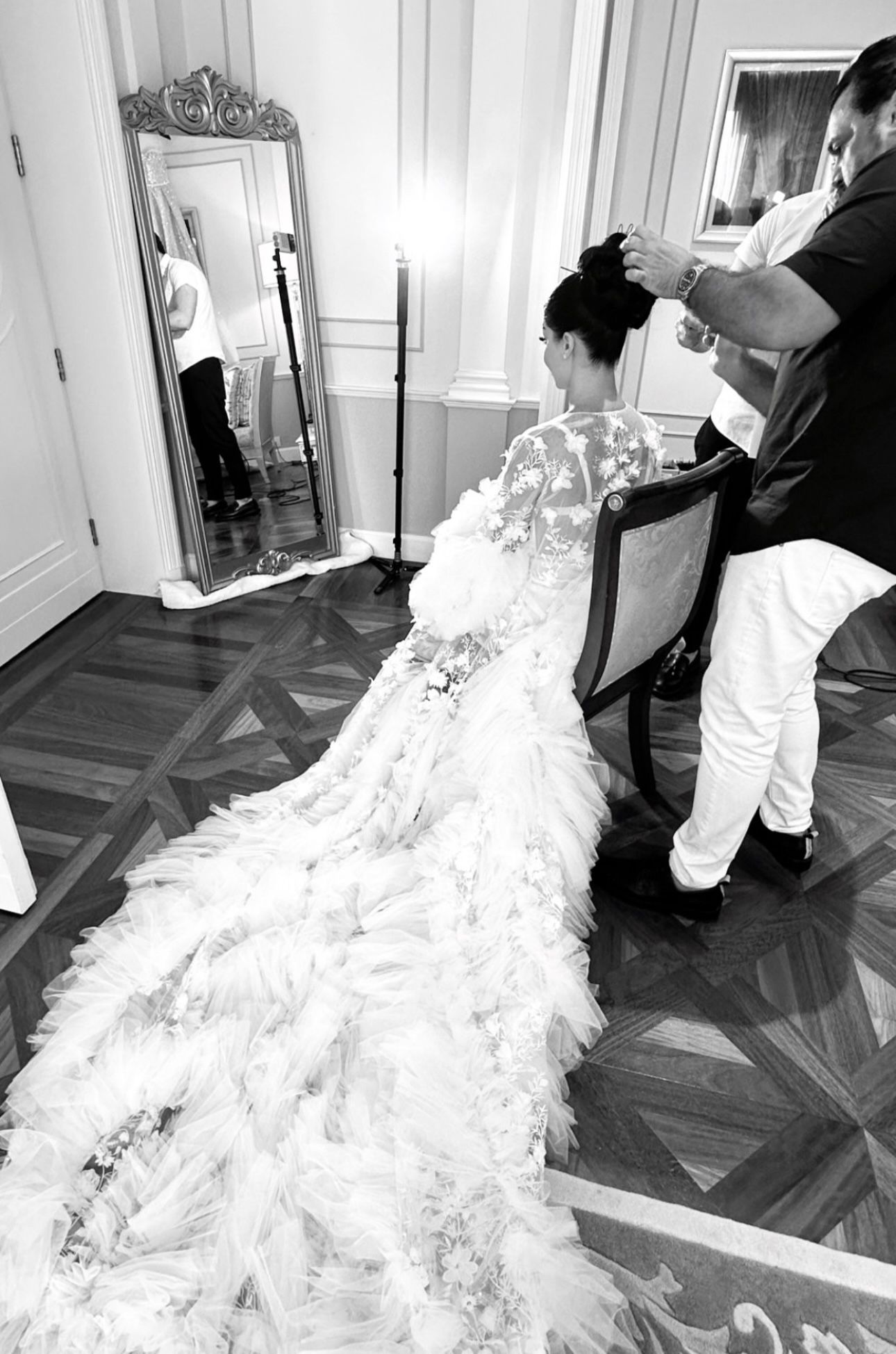 من كواليس تحضيرات العروس هيا كرزون (إنستغرام)