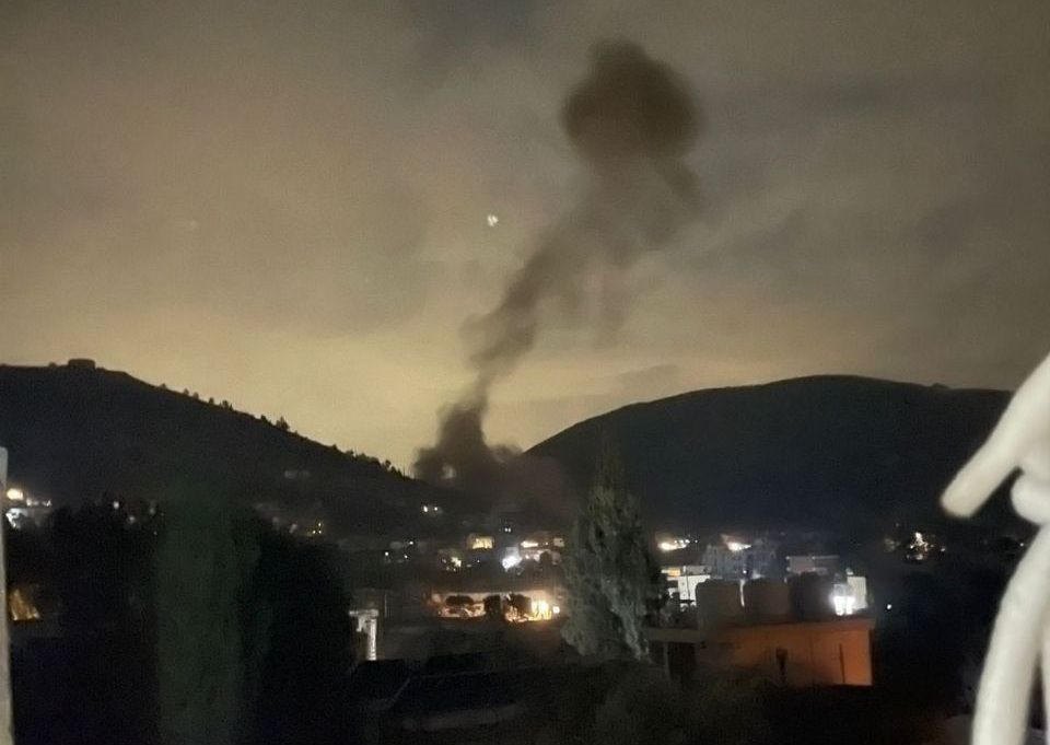 استهداف بلدة عيترون. (متداول)