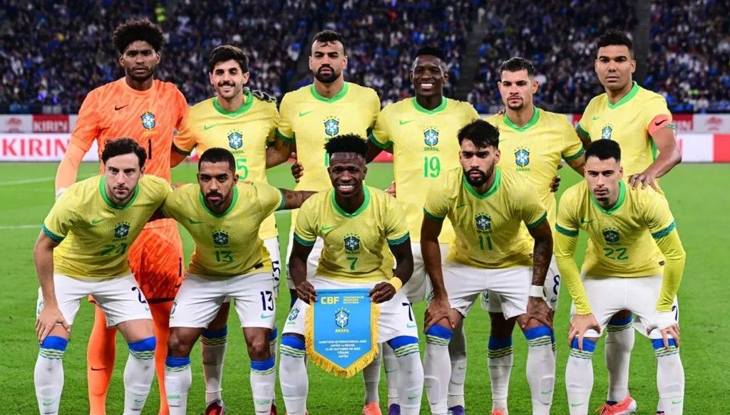 لاعبو البرازيل. (أ ف ب)