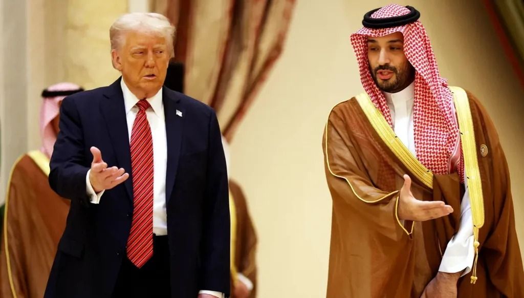 ولي العهد السعودي والرئيس الأميركي. (وكالات)