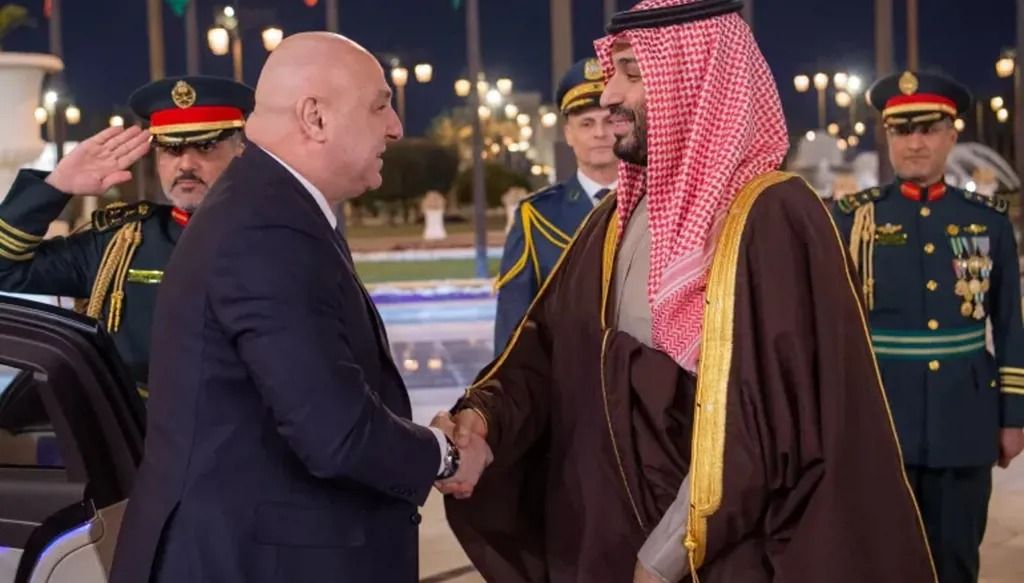 لقاء سابق بين محمد بن سلمان وجوزف عون (مواقع).