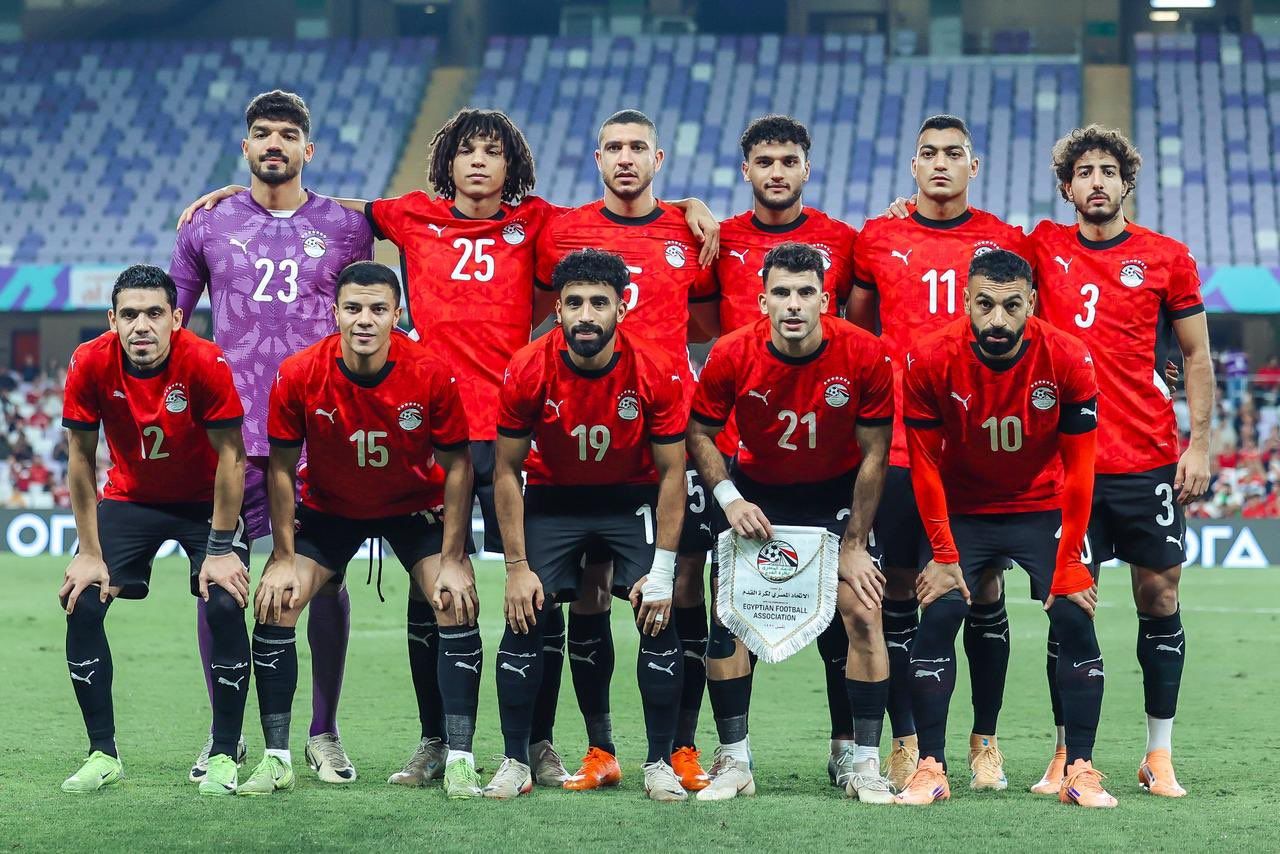 منتخب مصر المشارك في كأس العرب في قطر. (وكالات)