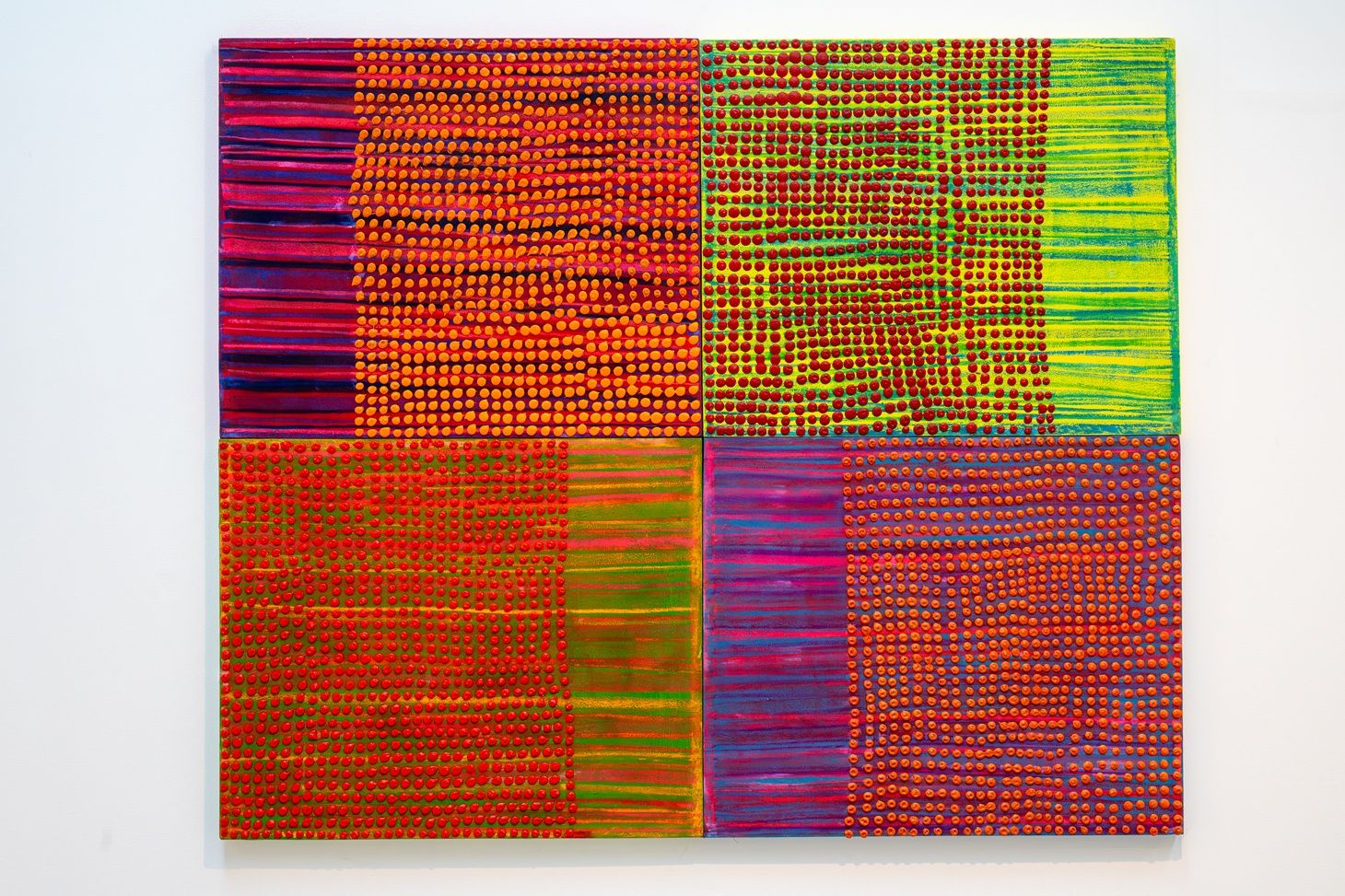 من الأعمال المعروضة في “فن أبوظبي“.