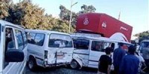 الميكروباصات دخلت في بعض.. إصابة 7 أشخاص في تصادم بالدقهلية - المصدر 24