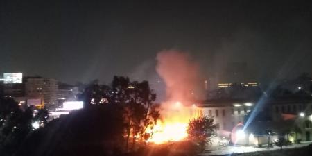 منذ قليل.. حريق فى مخلفات زراعية بحديقة المتحف الزراعى بالدقى.. صور - المصدر 24