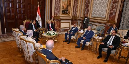 رئيس مجلس الشيوخ يستقبل وزير الخارجية «صور» - المصدر 24