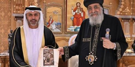 سفير الإمارات لدى مصر يلتقي قداسة البابا تواضروس الثاني - المصدر 24