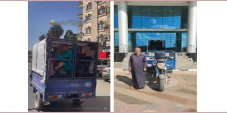 الداخلية تضبط قائد تروسيكل لتحميله طلاب المدارس في الصندوق الخلفي - المصدر 24