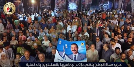 حزب حماة الوطن ينظم مؤتمرا حاشدا بالدقهلية دعما لمرشحه بانتخابات مجلس النواب - المصدر 24