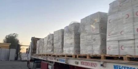 قافلة زاد العزة الـ74 تدخل قطاع غزة عبر ميناء رفح - المصدر 24