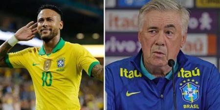 أنشيلوتي يمنح نيمار فرصة الإنضمام لمنتخب البرازيل قبل كأس العالم - المصدر 24