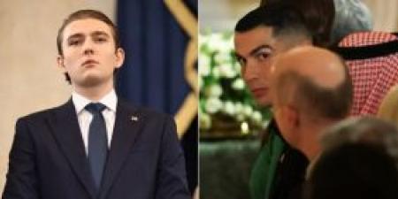 ابن ترامب .. "عملاق" مهووس بالأسطورة رونالدو - المصدر 24