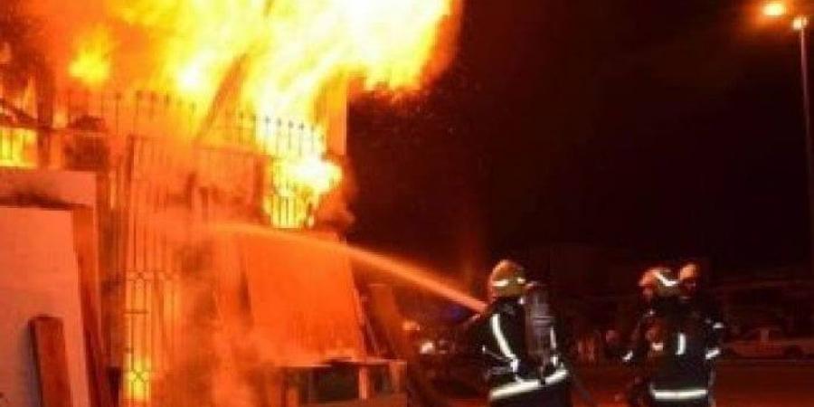 السيطرة على حريق مقطورة على الطريق الدائري بالقليوبية - المصدر 24