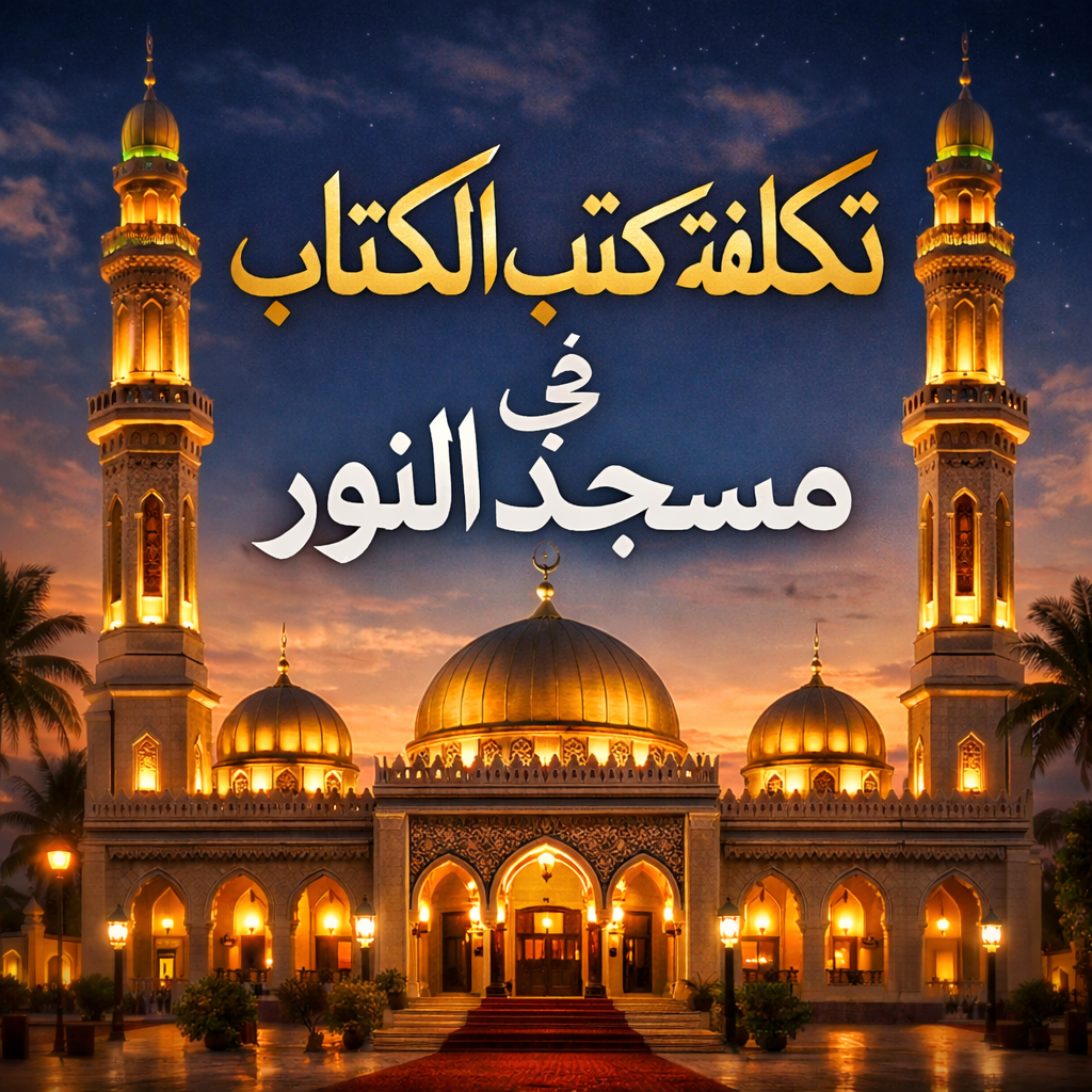 تكلفة كتب الكتاب في مسجد النور بالعباسية 2026 وأسعار القاعات بالتفصيل مع رقم التليفون للحجز.. كل ما تريد معرفته لليلة عمر لا تُنسى!