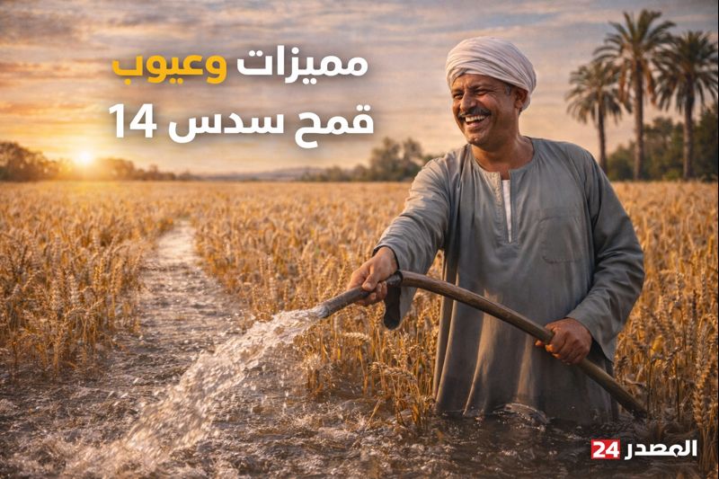 مميزات وعيوب قمح سدس 14 وهل تغامر بزراعته في موسم 2026؟.. “عملاق الصعيد” أم “مصيدة الصدأ”؟