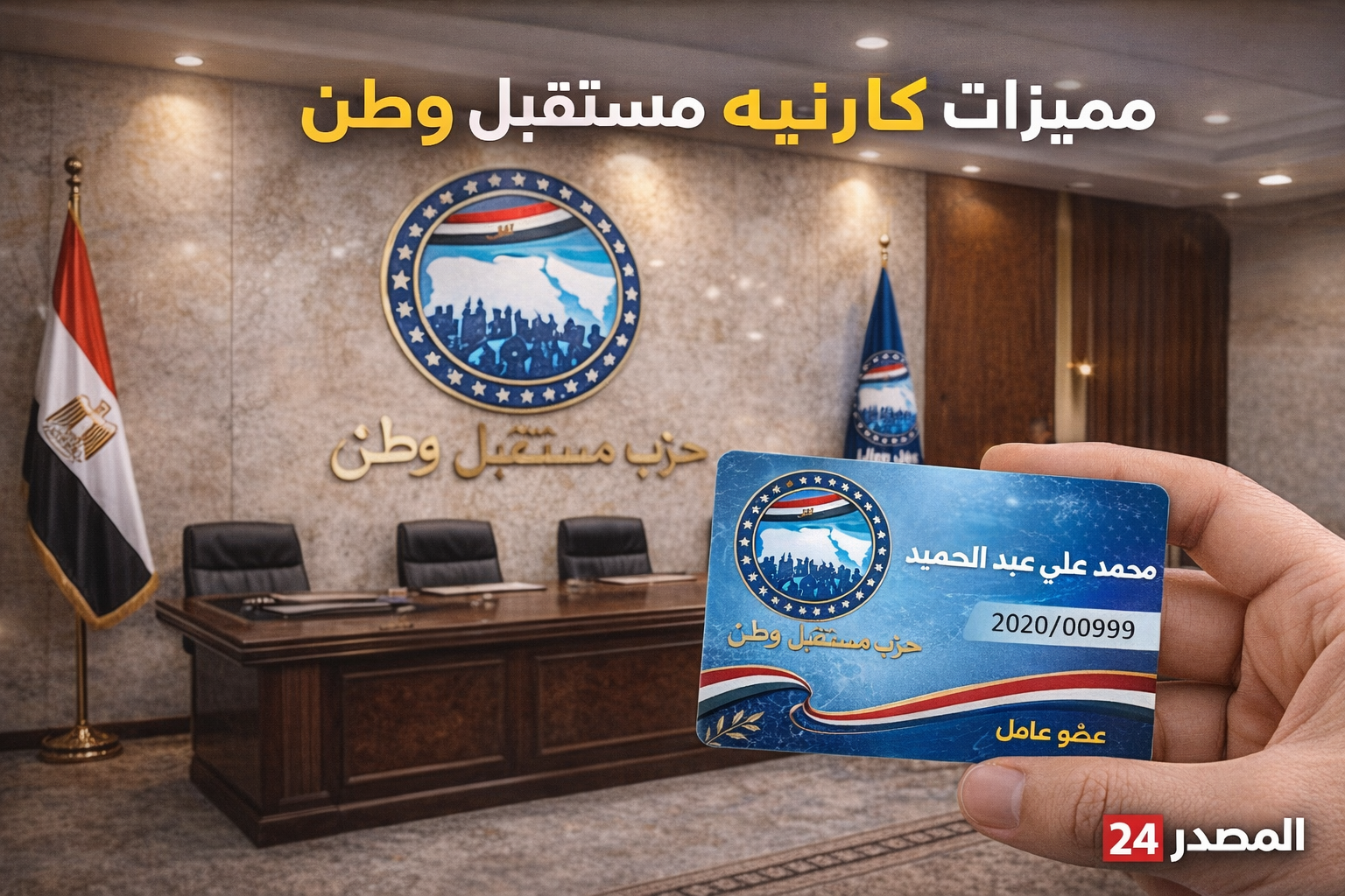 مميزات كارنيه حزب مستقبل وطن الحصرية وخطوات الحصول على العضوية بالتفصيل.. اكتشف ما يقدمه لك الحزب الأقوى في مصر!