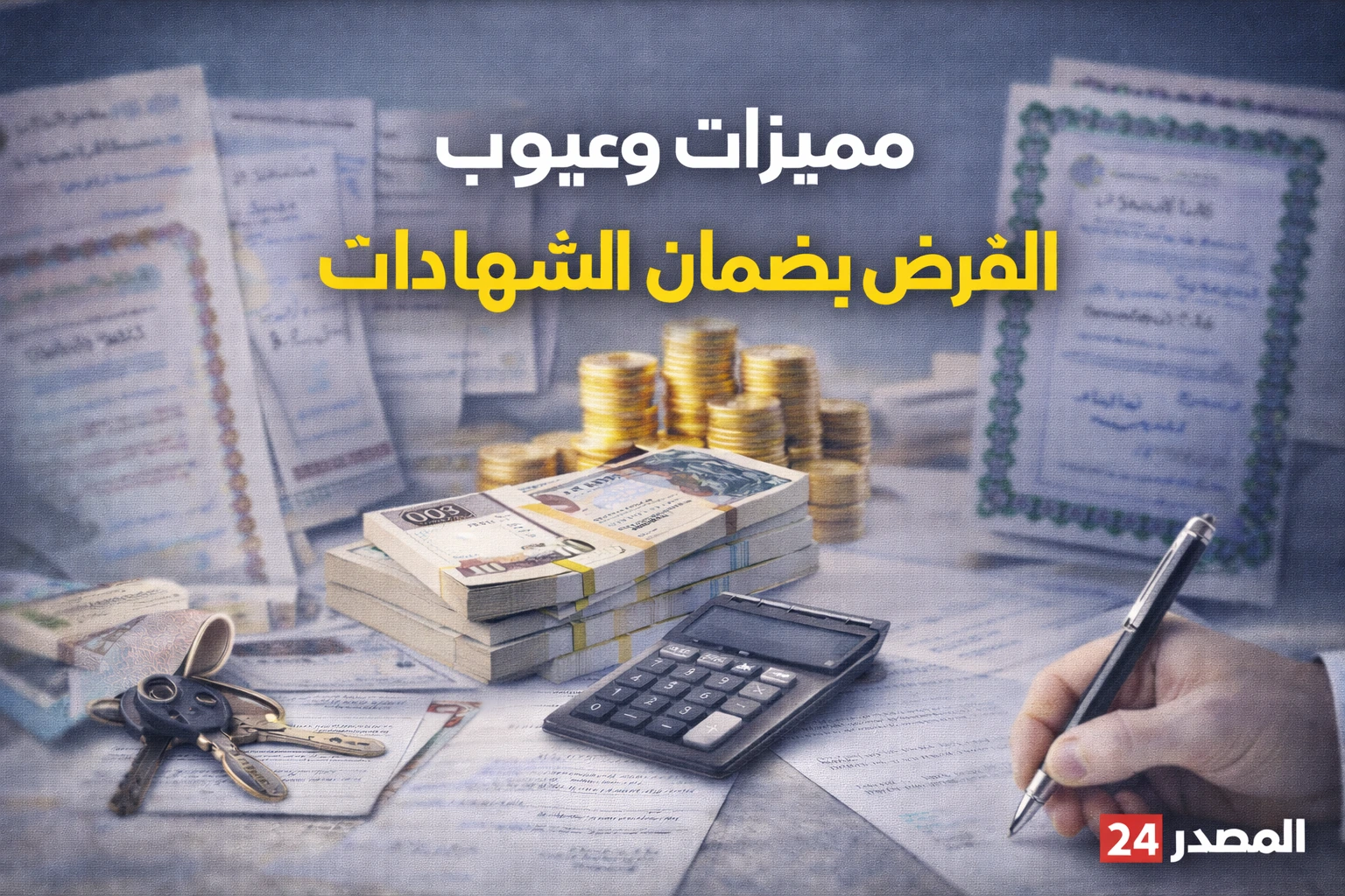 مميزات وعيوب القرض بضمان الشهادات.. فخ ديون أم طوق نجاة؟ إليك الحسبة الكاملة التي لا يخبرك بها موظف البنك