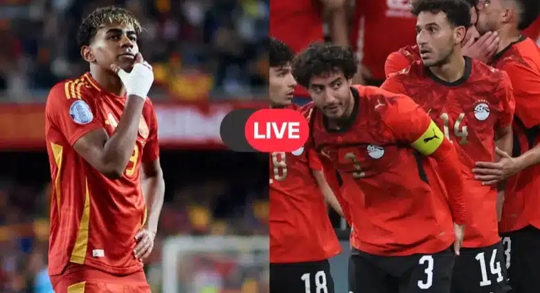 Egypt vs Spain Live بث مباشر مباراة مصر ضد إسبانيا HD.. القنوات المجانية والترددات وموعد اللقاء وطريقة المشاهدة عبر أون سبورت بدون اشتراك