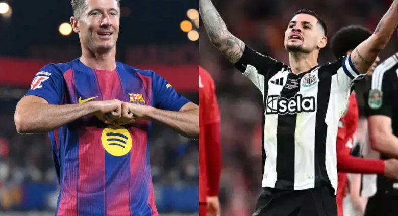 برشلونة يصطدم بنيوكاسل في ليلة أوروبية نارية بدوري الأبطال 2026.. موعد المباراة والتشكيل المتوقع وإحصائيات مرعبة قبل صدام سانت جيمس بارك