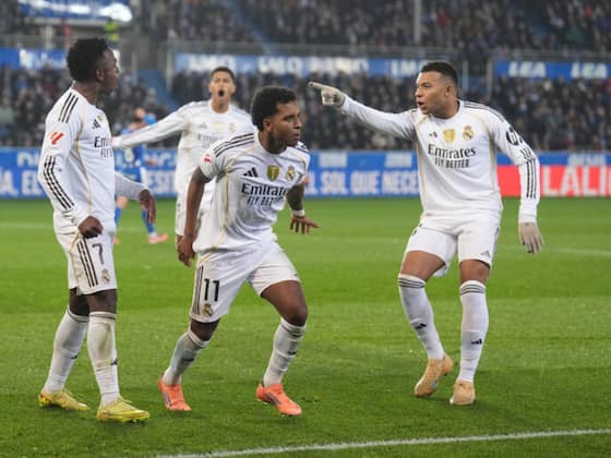 بث مباشر مباراة ريال مدريد ضد ألافيس الآن في الدوري الإسباني 2026 Real Madrid vs Alaves.. هدف مبابي يمنح الملكي التقدم وتغطية حصرية لحظة بلحظة حتى نهاية الشوط الأول