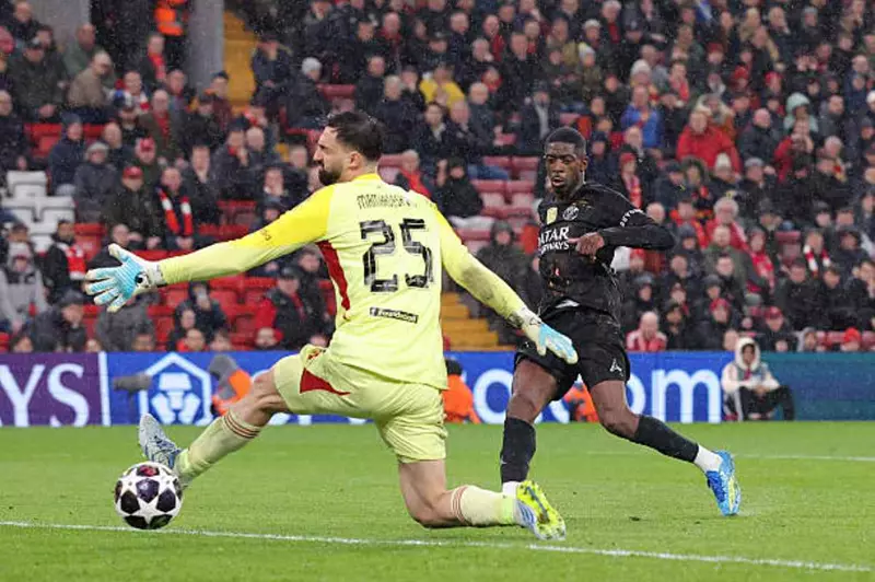 نتيجة مباراة ليفربول ضد باريس سان جيرمان في دوري أبطال أوروبا 2026 خروج مفاجئ للريدز وتألق ديمبيلي يحسم القمة بثنائية قاتلة