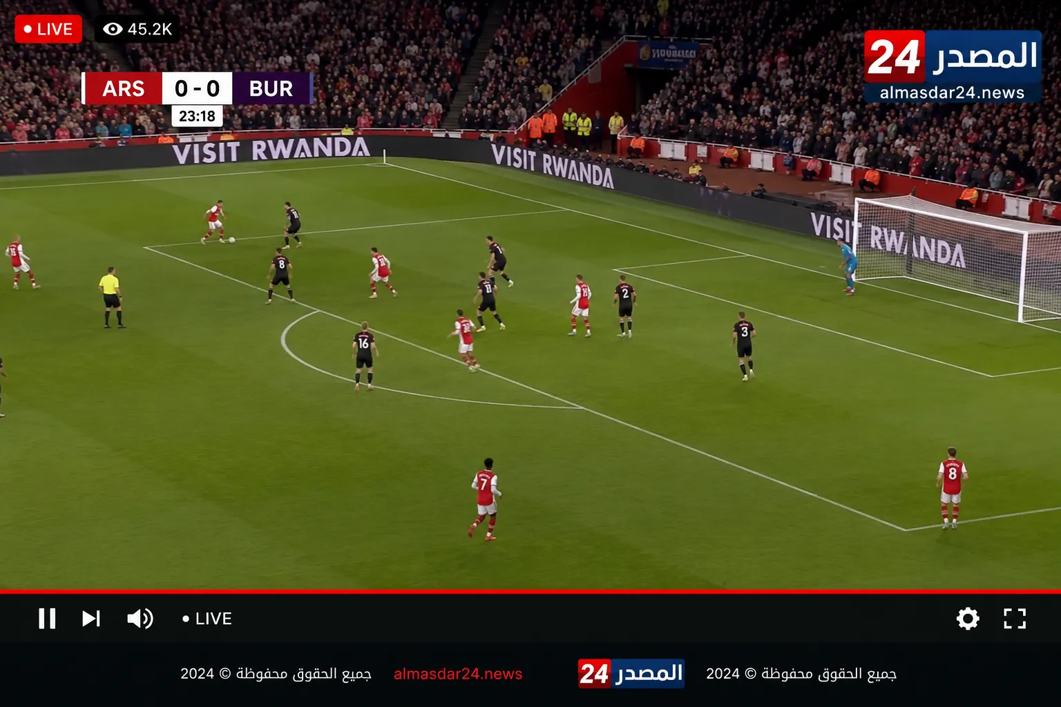 بث مباشر Arsenal vs Burnley.. مجريات المباراة: آرسنال – نادى بيرنلى هدف كاي هافرتز يمنح أرسنال التقدم أمام بيرنلي في الدوري الإنجليزي 2026.. الجانرز يقترب من اللقب