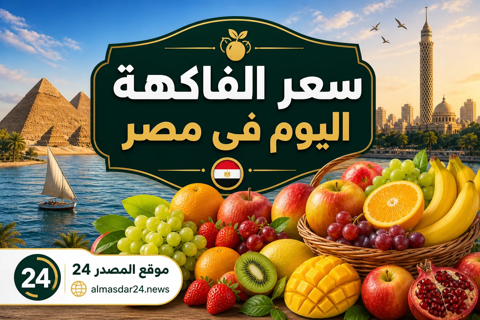 ارتفاع أسعار الفاكهة اليوم في مصر السبت 2 مايو 2026.. سعر الموز والتفاح والأناناس والكيوي بالتفصيل وأسباب الزيادة في سوق العبور