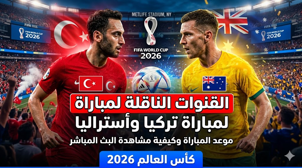 القنوات الناقلة لمباراة تركيا وأستراليا في كأس العالم 2026 اليوم.. موعد اللقاء المرتقب وكيفية مشاهدة البث المباشر وتفاصيل المجموعة الرابعة كاملة