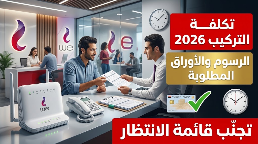 تكلفة تركيب تليفون أرضي ونت WE في مصر 2026 والأوراق المطلوبة لتجنب قائمة الانتظار.. بالتفاصيل الكاملة والأرقام الدقيقة